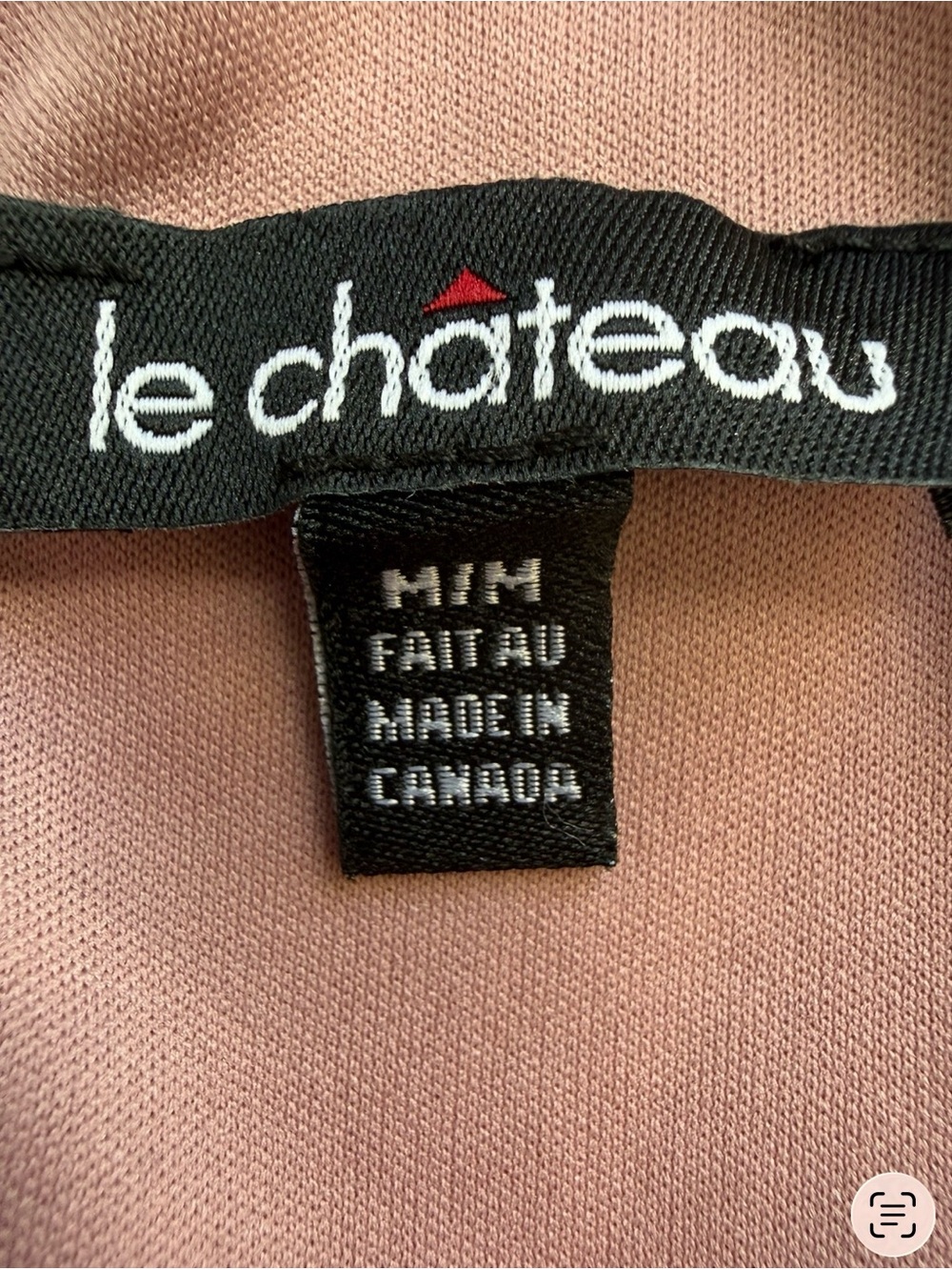 Le Chateau Satin Draped Midi Dress in Dusty Rose Size M Cocktail Formal Wedding - Picture 4 of 16